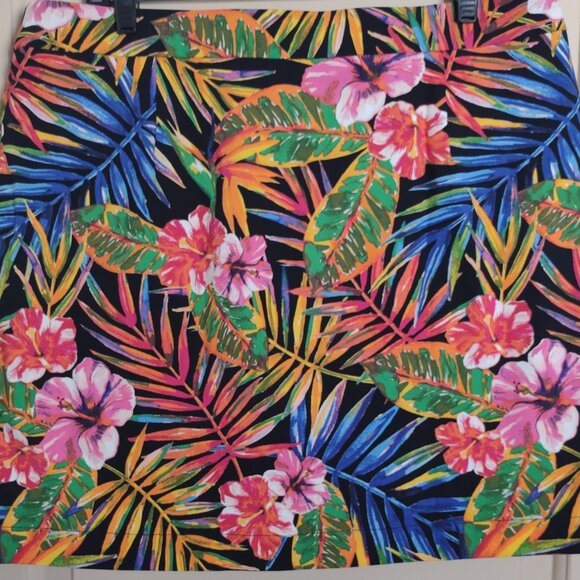 NWT Womens Skort Tropical Print Size XL by Rafaella - Picture 4 of 10